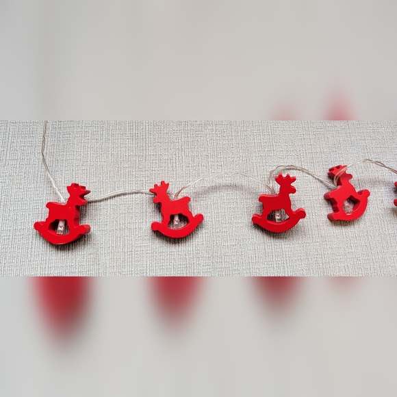 Red Rocking Horse String Lights - Picture 2 of 5